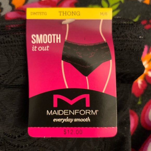 Maidenform Everyday Smooth Thong sz 6 - Picture 2 of 8